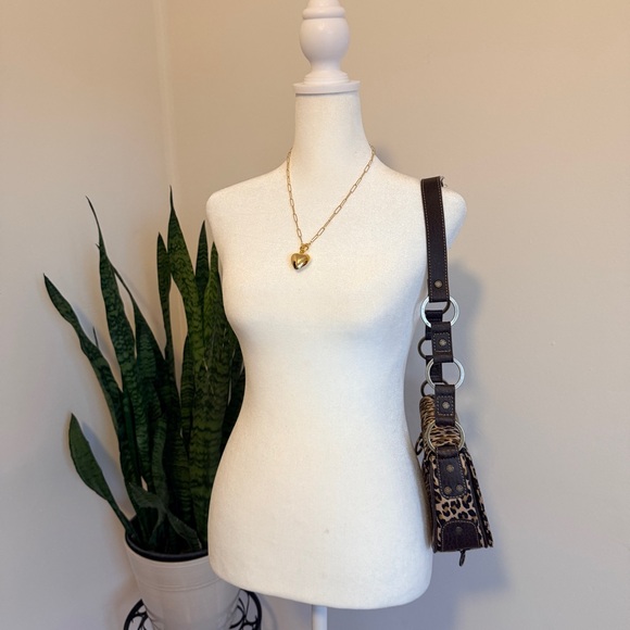 Guess | Vintage Y2K Leopard Print Shoulder Bag - Picture 14 of 16